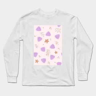 Beach Pastel Pattern Long Sleeve T-Shirt